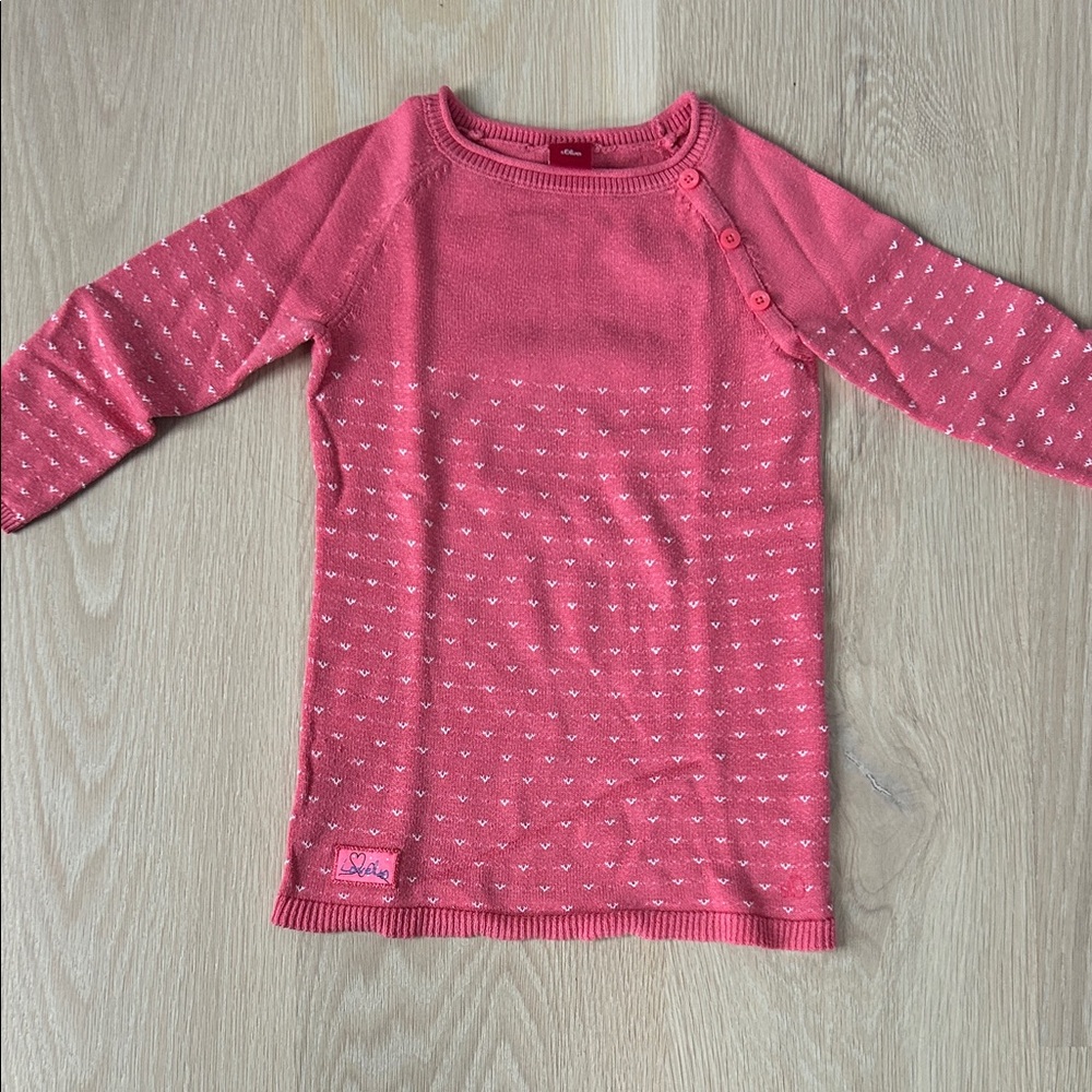 Stylish Pink Knit Kids Sweater